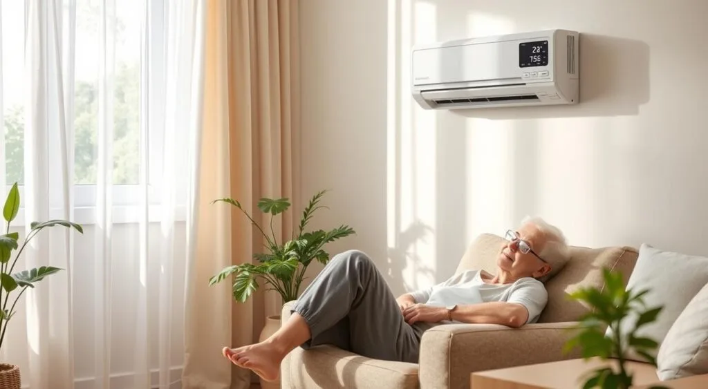 temperatura ideal do ar-condicionado para idoso
