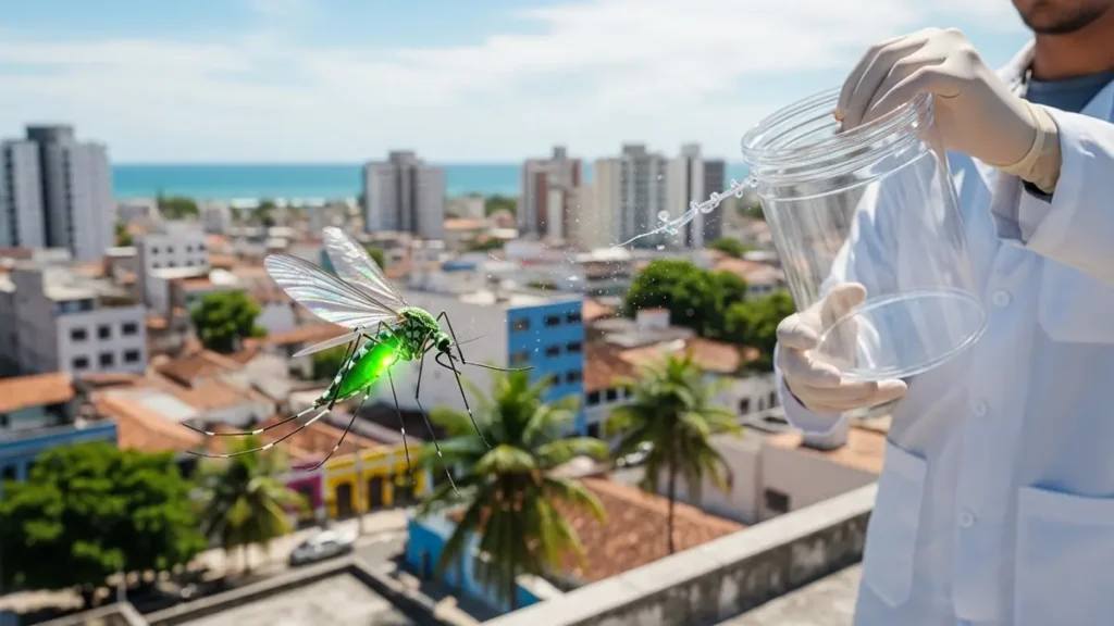Mosquitos modificados para combater a dengue chegam a cidade brasileira