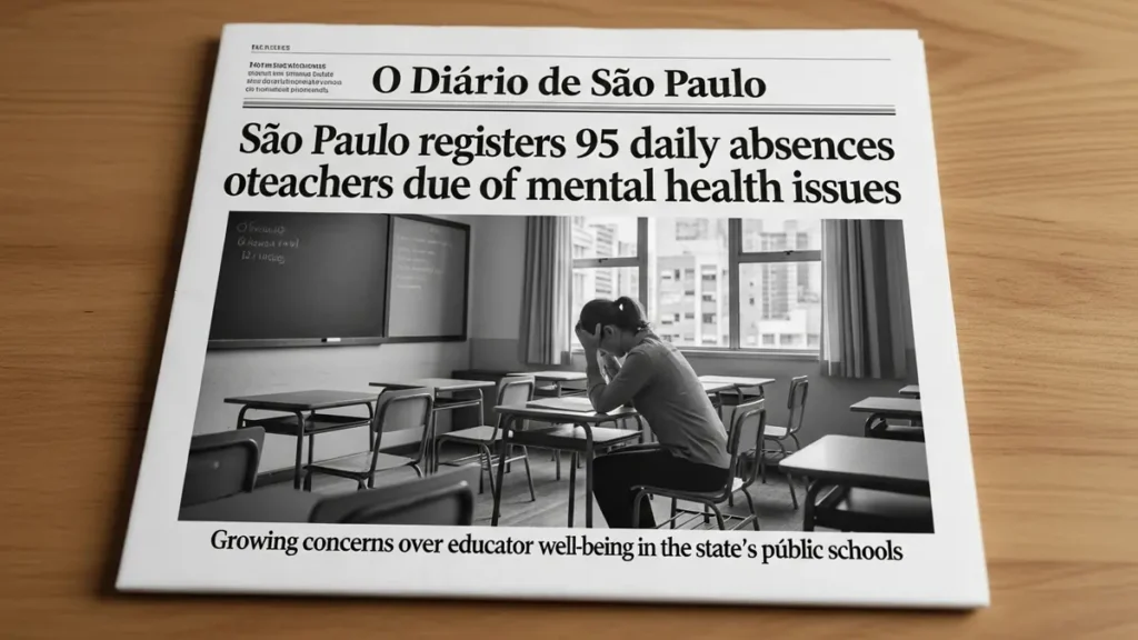 SP registra 95 afastamentos diários de professores por saúde mental SP registra 95 afastamentos diários de professores por saúde mental